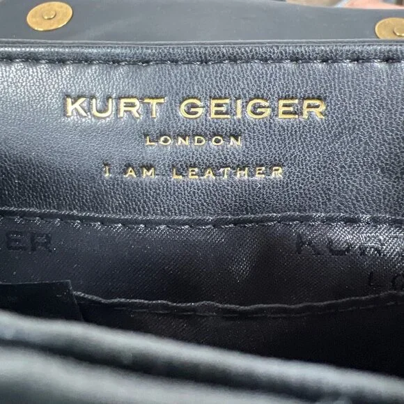 KURT GEIGER Mini Kensington Quilted Bag Black EUC - Picture 9 of 9